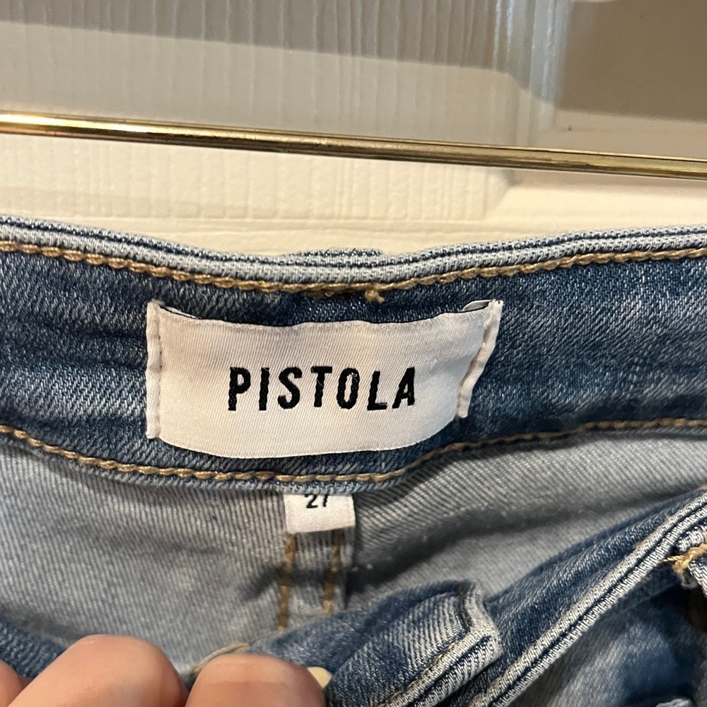 Pistola Light Blue Distressed Skinny Jeans - Picture 3 of 4